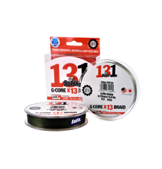 Sufix 131 Braid 150M 0.165mm 9.10kg 20lb Low-Vis Green