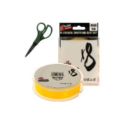Sufix X8 135m 0.104mm 11LB Hot Yellow + Forfecuta