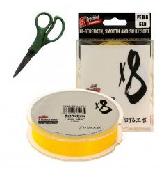 Sufix X8 135M 0.148MM 17LB Hot Yellow + Forfecuta