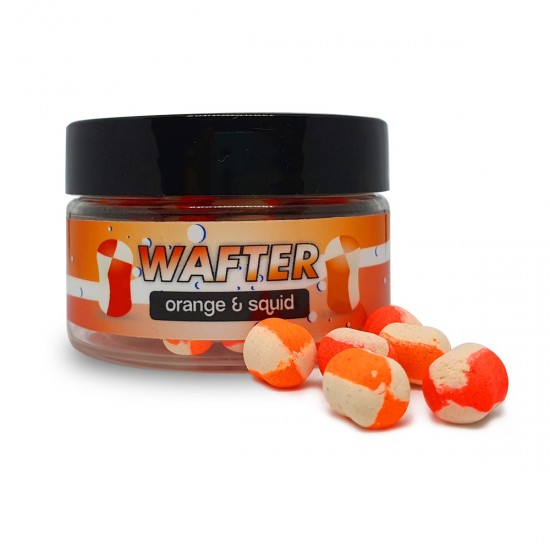Utopia Baits Colour Blend Orange&Squid Wafter 10mm - imagine 2