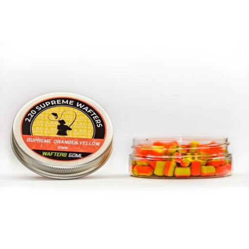 Dumbell Wafter 2.20 Baits Supreme 10mm - Galben Portocaliu