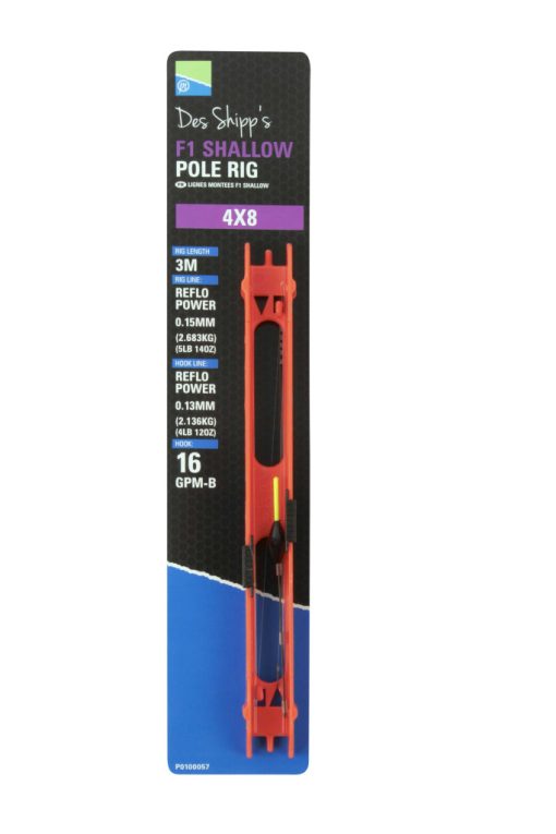 Preston 4x10 F1 Shallow Pole Rig