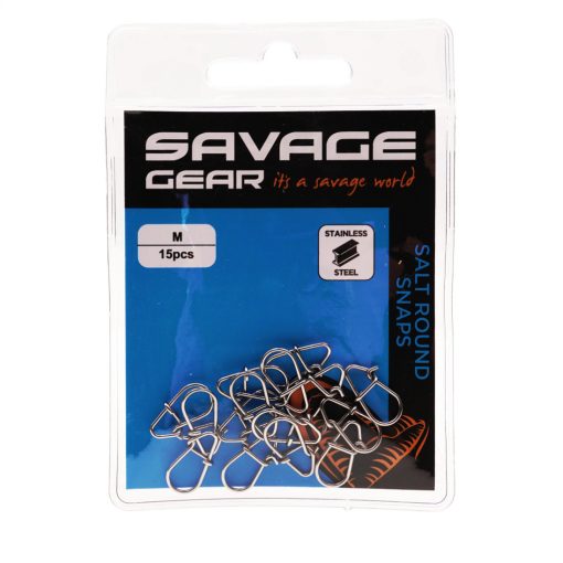 Savage Gear Salt Round Snaps Xxxs 15pcs - imagine 2