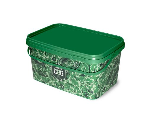 Galeata Delphin Patrata cu Capac C2g Camou 5l