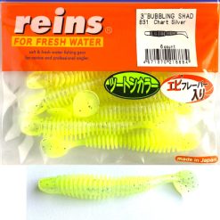 REINS BUBBLING SHAD 7,6CM (3") CHART SILVER 6BUC