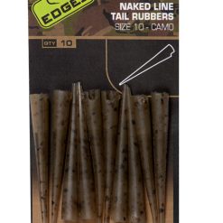 Fox Edges Camo Naked Line Tail Rubbers Size 10 x 10