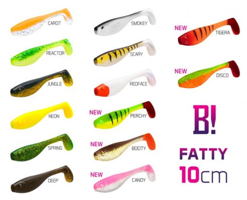 Delphin Shad Bomb Fatty 10cm Mix Culori