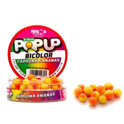 Boilies Popup Senzor Bicolor 6,8mm – Capsuna Ananas