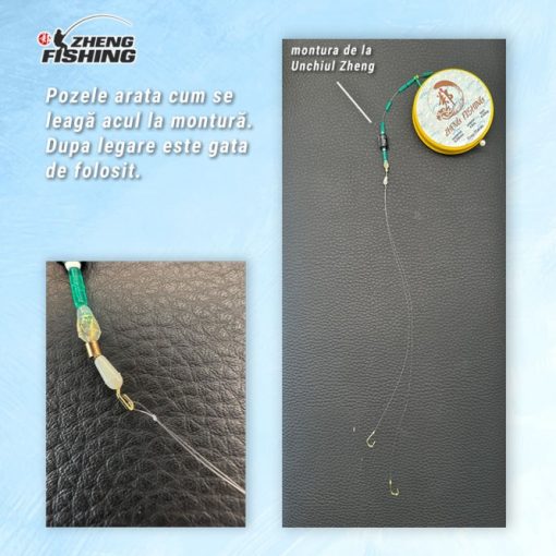 Carlige Legate Zheng - Carlig Nr.6 Monofilament 0.14mm - imagine 3