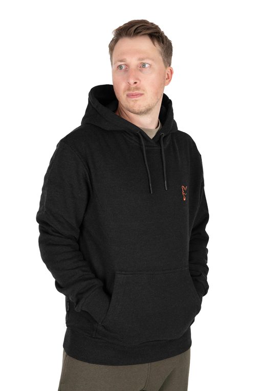 Fox Collection Hoody Black/Orange – S - imagine 3
