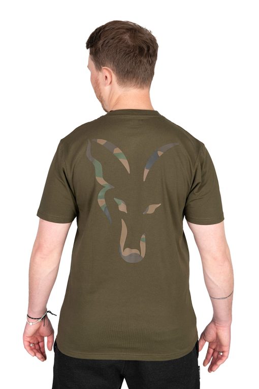 Fox Khaki Large Print T-shirt - XL - imagine 8