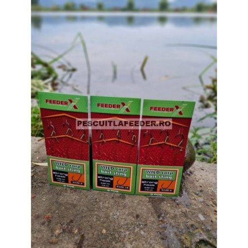 Carlige legate FeederX Wild Carp Hook Bait Sting - Nr.10 - imagine 3