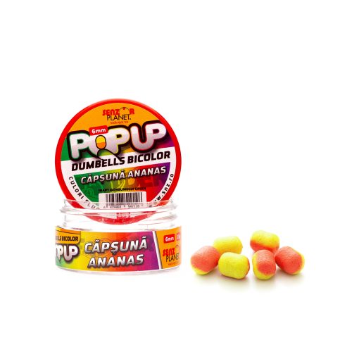 Dumbells Popup Senzor Bicolor 6mm – Capsuna Ananas