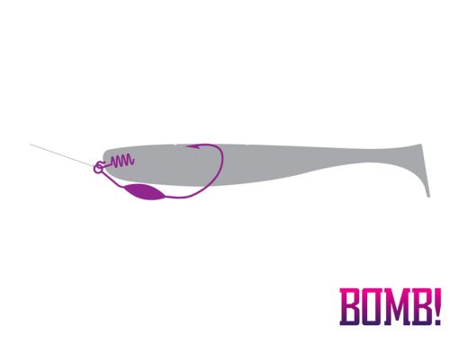 Carlig Offset Lestat Delphin Bomb HeavyShank 5g – 3/0 - imagine 3