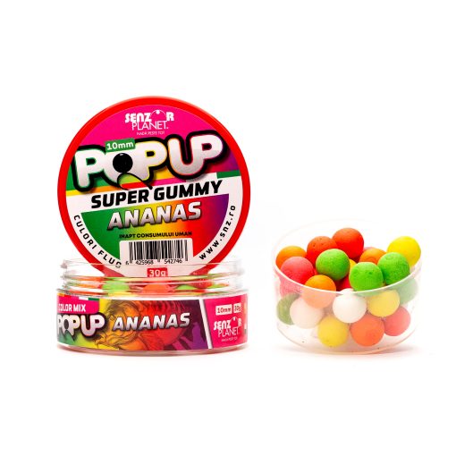 Boilies Popup Senzor 10mm – Ananas