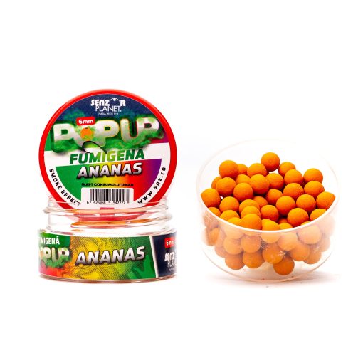 Boilies Popup Senzor Fumigena 6mm – Ananas