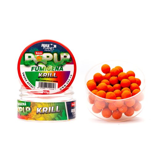 Boilies Popup Senzor Fumigena 6mm – Krill