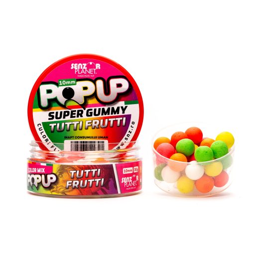 Boilies Popup Senzor 10mm – Tutti Frutti