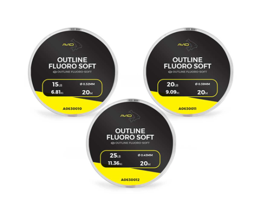 Avid Outline Fluoro Soft 20m 15lb/6.81kg - 0.32mm