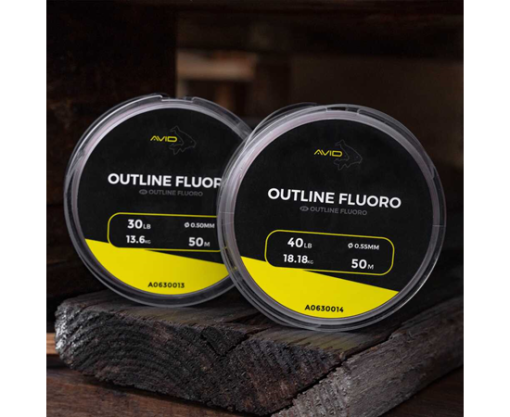 Avid Outline Fluoro 50m 40lb/18.18kg - 0.55mm - imagine 3