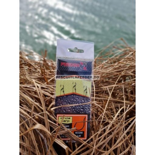 Carlige Legate Feederx Circle Carp Nr.10 - 3buc