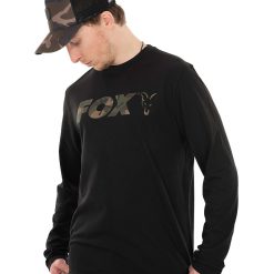 Fox Bluza Black / Camo Long Sleeve - S