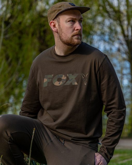 Fox Bluza Khaki / Camo Long Sleeve - M - imagine 2