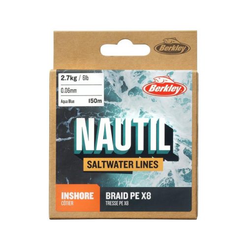 Berkley Nautil Braidx8 150m 0.10mm Aquablue - imagine 3