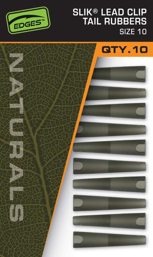 Fox Naturals Size 10 Lead Clips Tail Rubbers