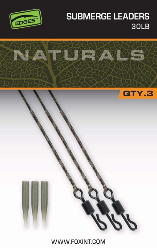 Fox Naturals Submerge Leaders 30lbs