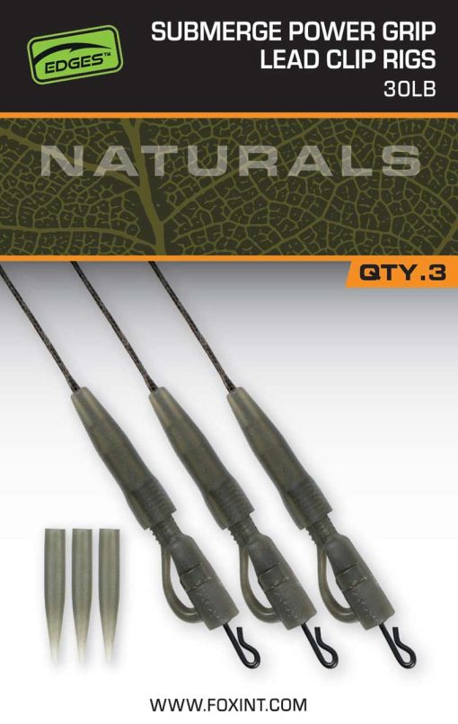 Fox Naturals Submerge Power Grip Lead Clips 30lbs