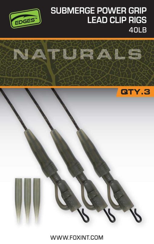 Fox Naturals Submerge Power Grip Lead Clips 40lbs