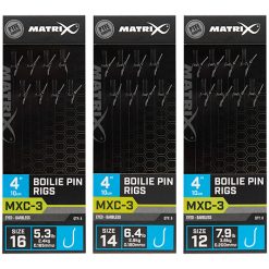 Matrix Mxc-3 Size 16 Barbless / 0.165mm / 4 (10cm) / Boilie Pin - 8pcs