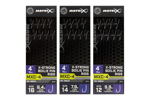 Matrix Mxc-4 size 16 Barbless / 0.18mm / 4 (10cm) / X-strong Boilie Pin - 8pcs