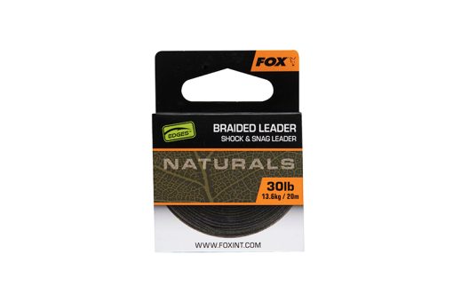 Fox Naturals Braided Leader X 20m - 30lb/13.6kg - imagine 3