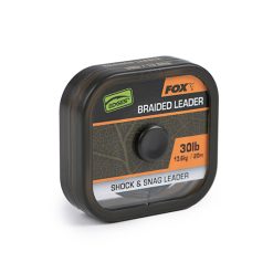 Fox Naturals Braided Leader X 20m - 30lb/13.6kg