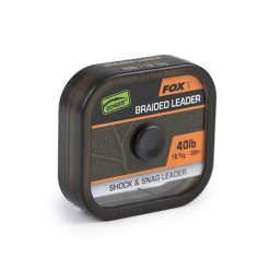 Fox Naturals Braided Leader X 20m - 40lb/18.1kg