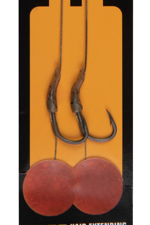 Fox Edges Wide Gape 8 – 20lb Camotex Semi Stiff x 2 - imagine 2