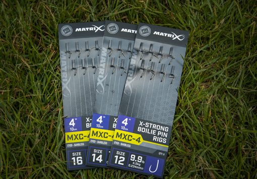 Matrix Mxc-4 size 16 Barbless / 0.18mm / 4 (10cm) / X-strong Boilie Pin - 8pcs - imagine 8