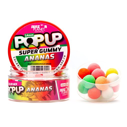 Boilies Popup Senzor 14mm – Ananas