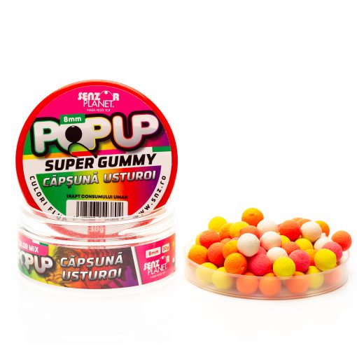 Boilies Popup Senzor 8mm – Capsuna Usturoi