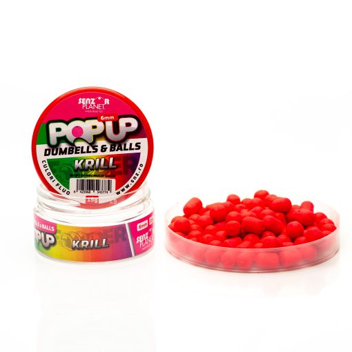 Dumbells/Boilies Senzor Popup 6mm - Krill