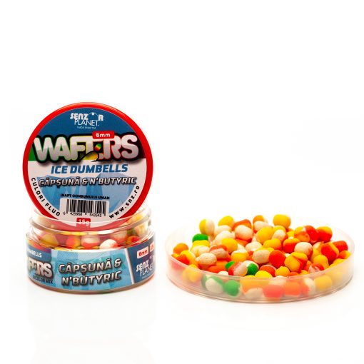 Wafters Dumbells Senzor Ice Bicolor 6mm - Capsuna Nbutyric