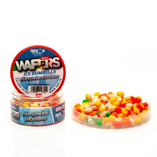 Wafters Dumbells Senzor Ice Bicolor 6mm - Capsuna Usturoi
