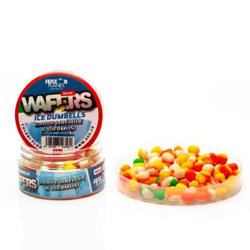 Wafters Dumbells Senzor Ice Bicolor 6mm - Larve Viermusi