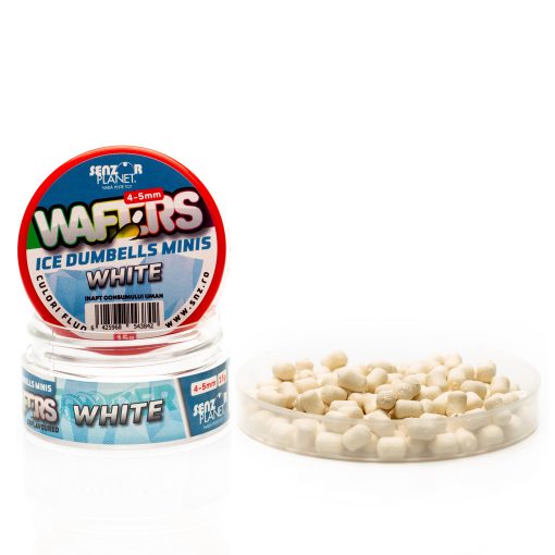 Wafters Dumbells Senzor Ice Minis 4-5mm - White