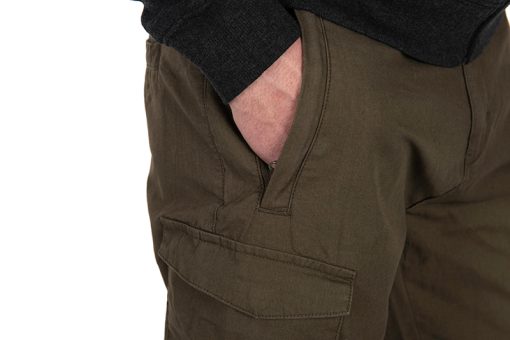 Fox Collection Light Weight Cargo Trouser - Green/Black - L - imagine 3