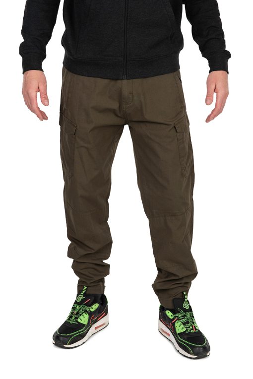 Fox Collection Light Weight Cargo Trouser - Green/Black - L