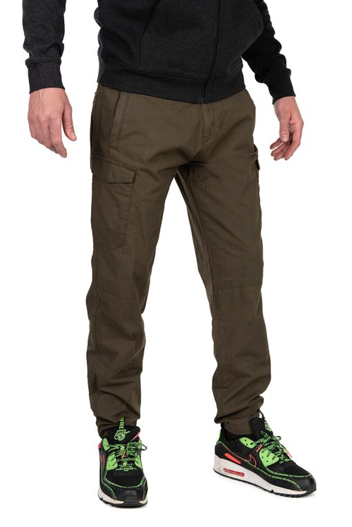 Fox Collection Light Weight Cargo Trouser - Green/Black - L - imagine 5