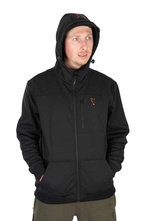 Fox Collection Soft Shell Jacket Black/Orange - Medium - imagine 5